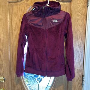 The North Face Fleece Jacket Full Zip Hooded Purple‎ Women's